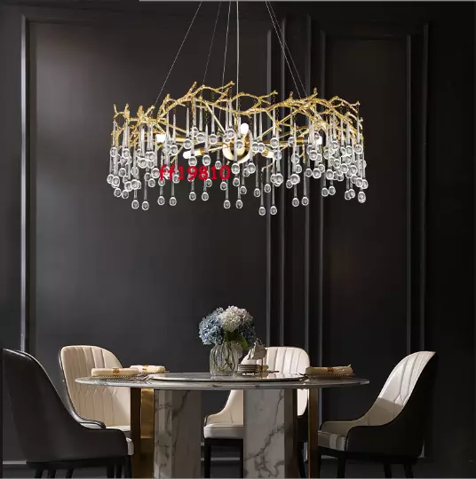 Real Copper Not Aluminum Luxury Chandelier Tree Branch Lighting Ceiling Light