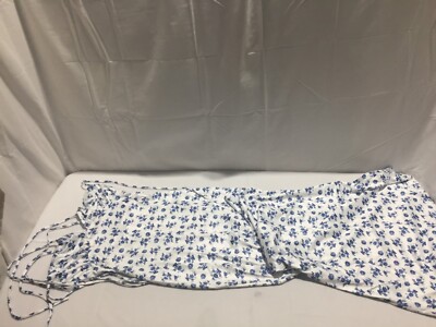 P545 PARTHEA Tie Shoulder Fish Tale Hem Print Prom Womens Size Medium