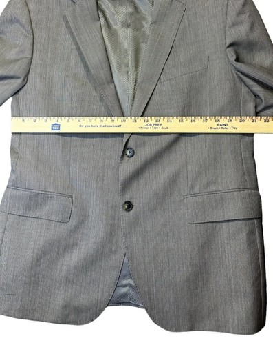 Hugo Boss Wool/Linen Men's Blazer Lanificio Tesse Biela 2 Button Sport Coat, 40R - Picture 9 of 13