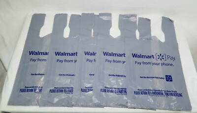 #ad Walmart Plastic Grocery Bags Single Use New Folded Art Crafts Trash Bag $14.99