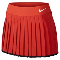 Nike Tennis Skort Long Skirt Dri Fit Victory Premier Pleated Women's L Red Nike Tennis Skort Long Skirt Dri Fit Victory Premier Pleated Women's L Red