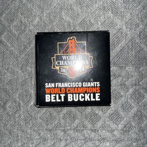 SF GIANTS BELT BUCKLE SAN FRANCISCO 2014 WORLD CHAMPIONS SGA 2015