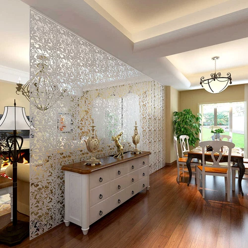 4/8/12pcs Room Divider Partition Wall Hanging Screen Decal Livingroom Art Panels - Picture 4 of 23