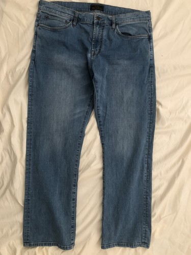 Mens Denim Blue Jeans Relaxed Fit 