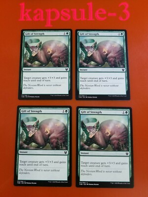 4x Gift of Strength | Theros Beyond Death | MTG Magic Cards