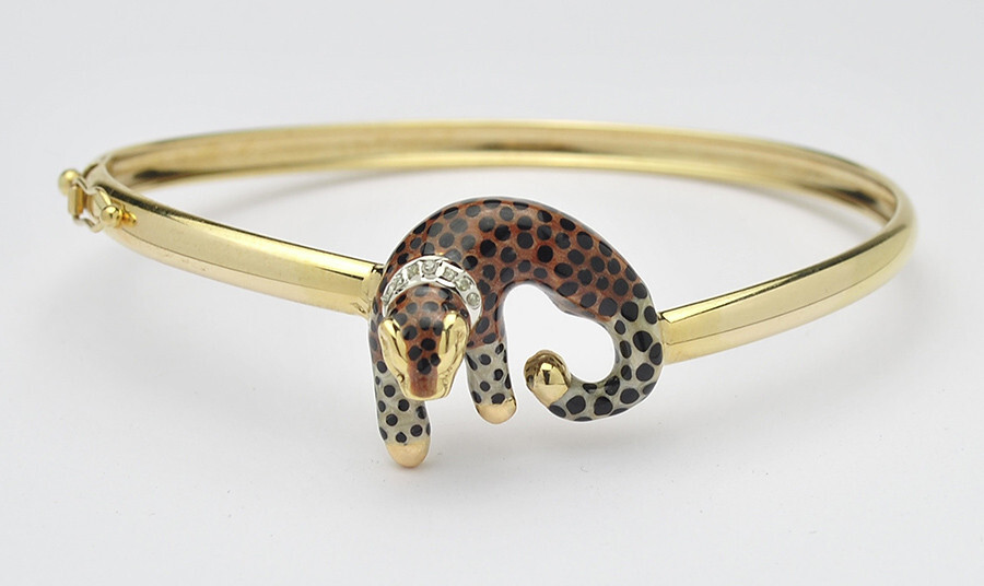 Bracelet Montre Femme Hirsch 14mm - Cuir Lézard Imperméable Noir - Boucle Dorée - Neuf