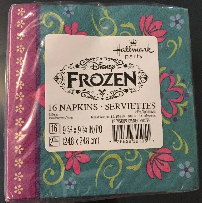 Nuevas servilletas congeladas ~ (16) para bebidas ~ decoraciones para fiestas de cumpleaños Foto 3 de 3