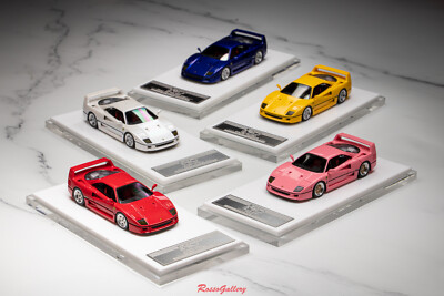 SCM 1:64 Ferrari F40 MY64 Resin Car Model Limited Edition Diecast Toy Kids Gift 