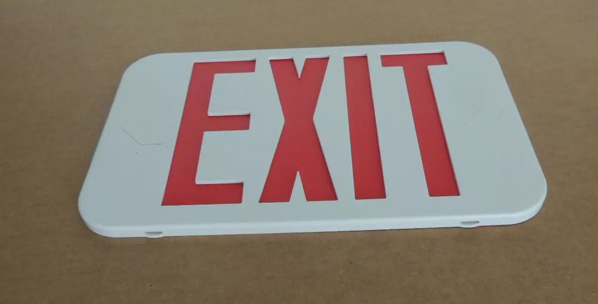 Incom - Emergency Exit 3 Inch x 54 Foot Red w/White Print - WTP106