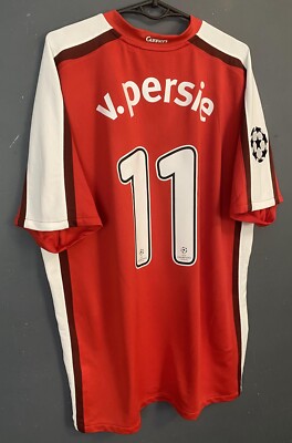 MEN'S FC ARSENAL 2008/2009 ROBIN VAN PERSIE SOCCER FOOTBALL SHIRT