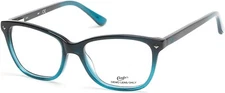 Candie's CA0134 005 Black/Blue Plastic Optical Eyeglasses Frame 51-16-135 RX CA