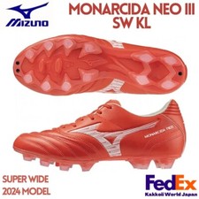 MIZUNO Soccer Cleats MONARCIDA NEO 3 SW KL P1GA242760 Red SUPER WIDE Kangaroo