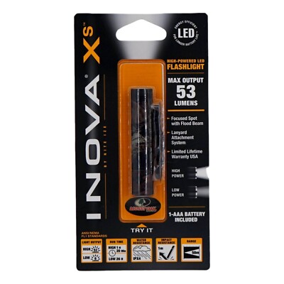 Nite Ize Inova XS LED Flashlight 53 Lumen Water Resistant Mossy