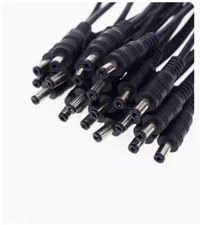 10pcs DC Power Pigtail Cable Male Female Connector Copper 18AWG12V/5A PlugDC5521
