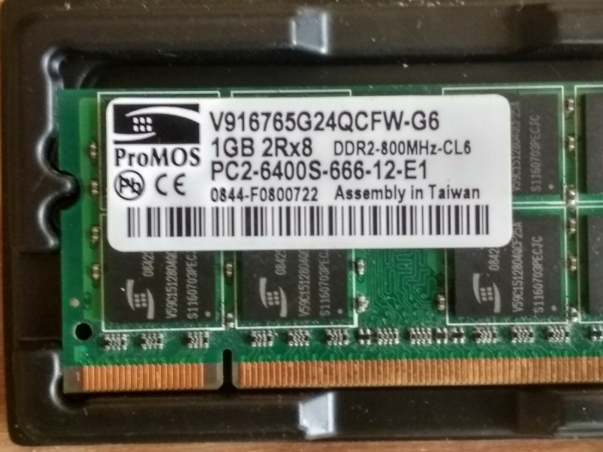 DDR2-800S 1GB LAPTOP RAM MODULES 2G TOTAL