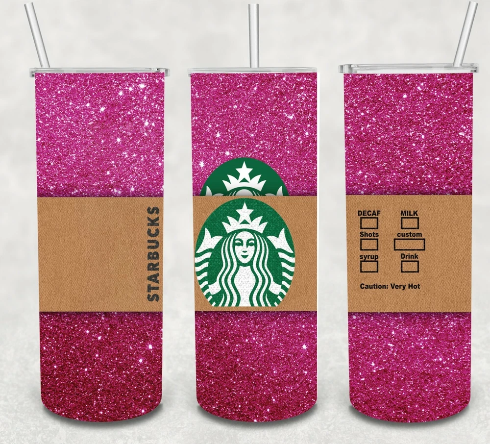 Tumbler Coffee multiple 20 oz Skinny custom drinkware & straw Personalize opt