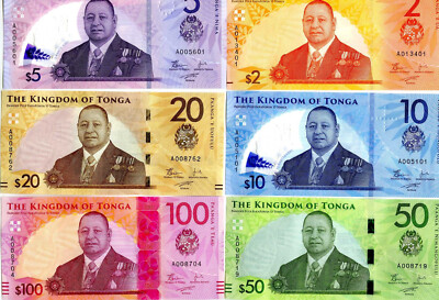 SET Tonga, 2-5-10-20-50-100 Pa