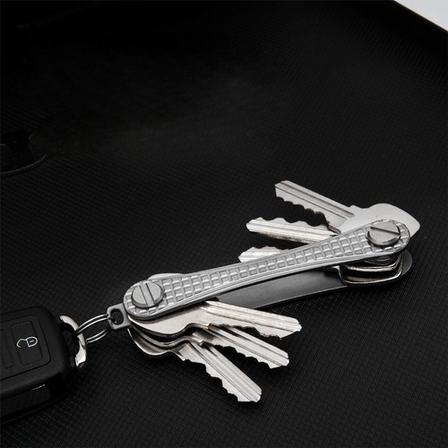Titanium Brass Key Holder Keychain Key Organizer EDC Key Case Car Key Fob - Picture 3 of 10