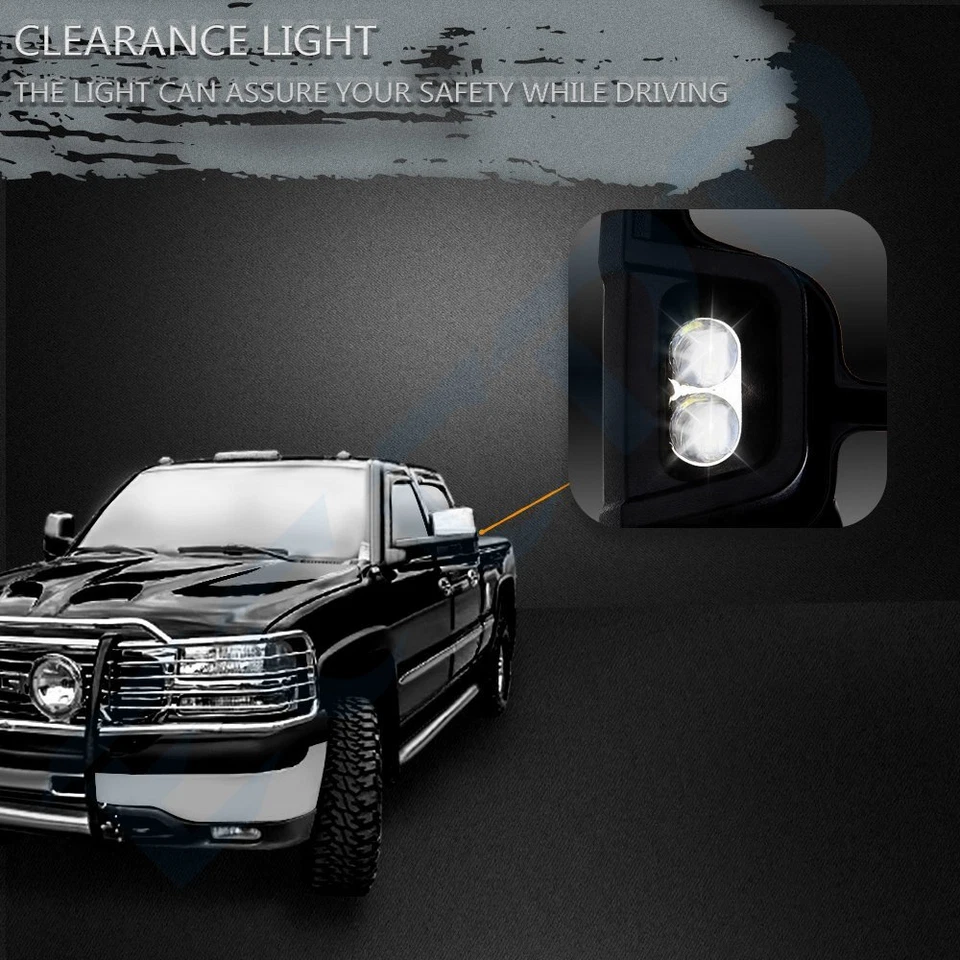 Chrome Tow Mirrors For 07-13 Chevy Silverado Sierra Power Heated LED Signal Pair — 第 4/4 张图片
