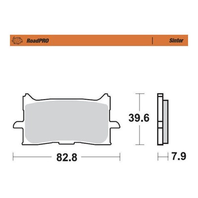 Moto-Master RoadPRO vorderer Sintermetall-Bremsbelag SINTER FRONT