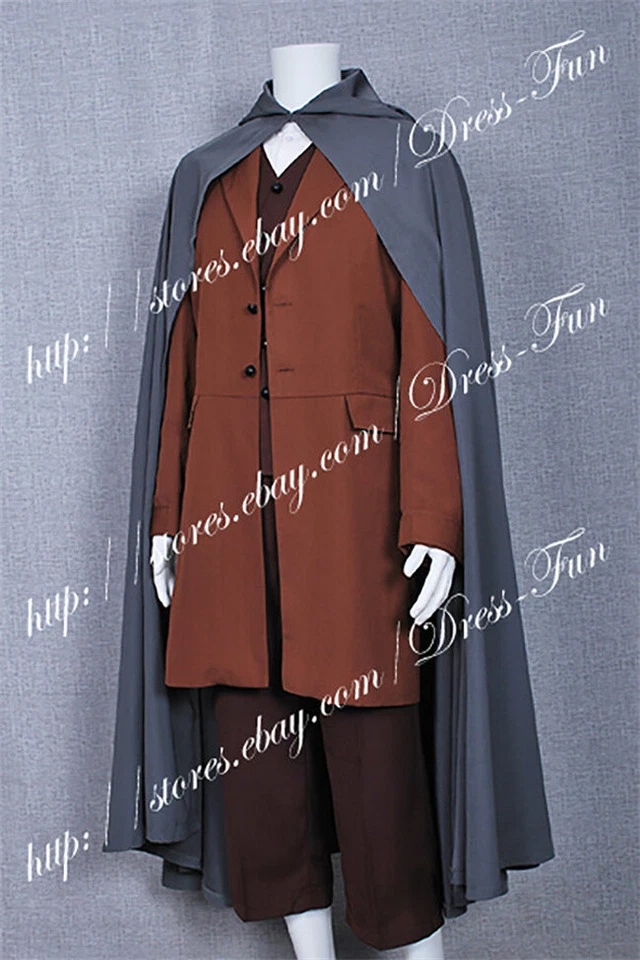 The Lord of the Rings Cosplay Costume Frodo Baggins Cosplay Complete Outfit - Image 4 of 4