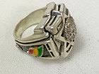  Lion of Judah Star of David Sterling silver,X- Lge ring — photo 5