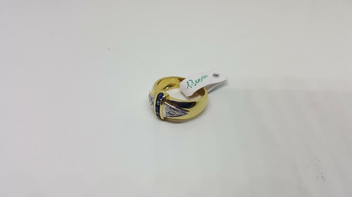 Anillo Mujer Vintage Oro 18KT Con Zafiro Y Diamantes (3058) Fondo De Almacén - Imagen 8 de 13