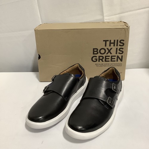 Clarks Cambro Monk Men's Shoes Black Leather : 11.5 D