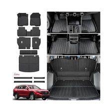 Door Sill Protectors & Floor Mats for CRV 2023-2026, Full Coverage TPE