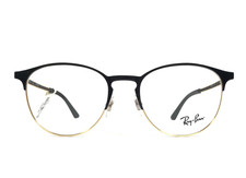 Ray-Ban Eyeglasses Frames RB6375 2890 Black Gold Round Full Rim 51-18-145
