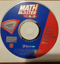 Vintage Math Blaster Ages 6-9 PC Windows, 2001 DISC ONLY