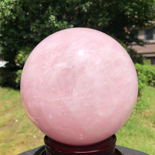 3660g Natural Hermosa Bola de Cristal Rosa Cuarzo Cristal Esfera Curación 1602 - Imagen 2 de 19