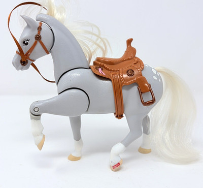 Fisher Price Loving Family Riding Fun Lily Gray Western Pony Doll House Toy