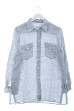 EINHORN Hemd-Bluse Damen Bluse Gr. DE 38 hellgrau Casual-Look