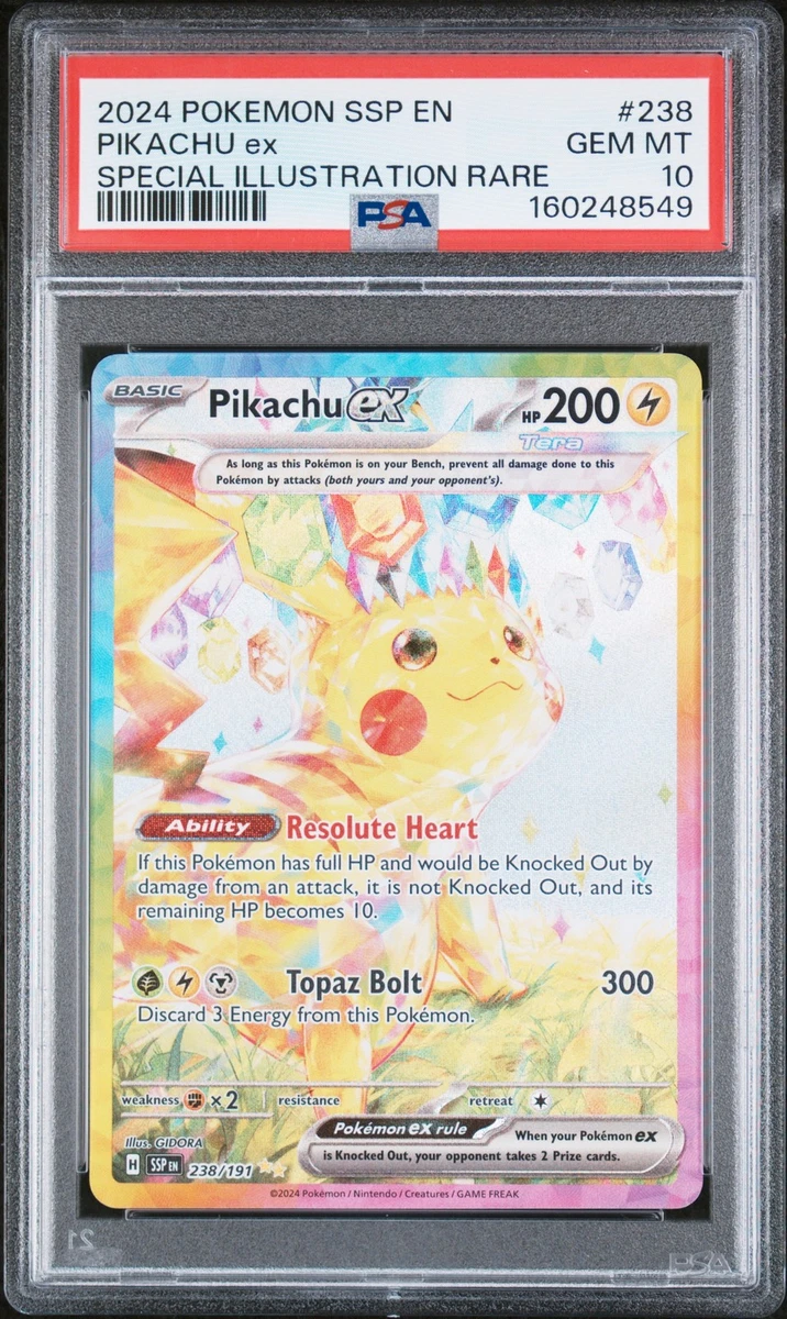 Pikachu Pokémon TCG Grade 10 Rare Individual Collectible Card Game