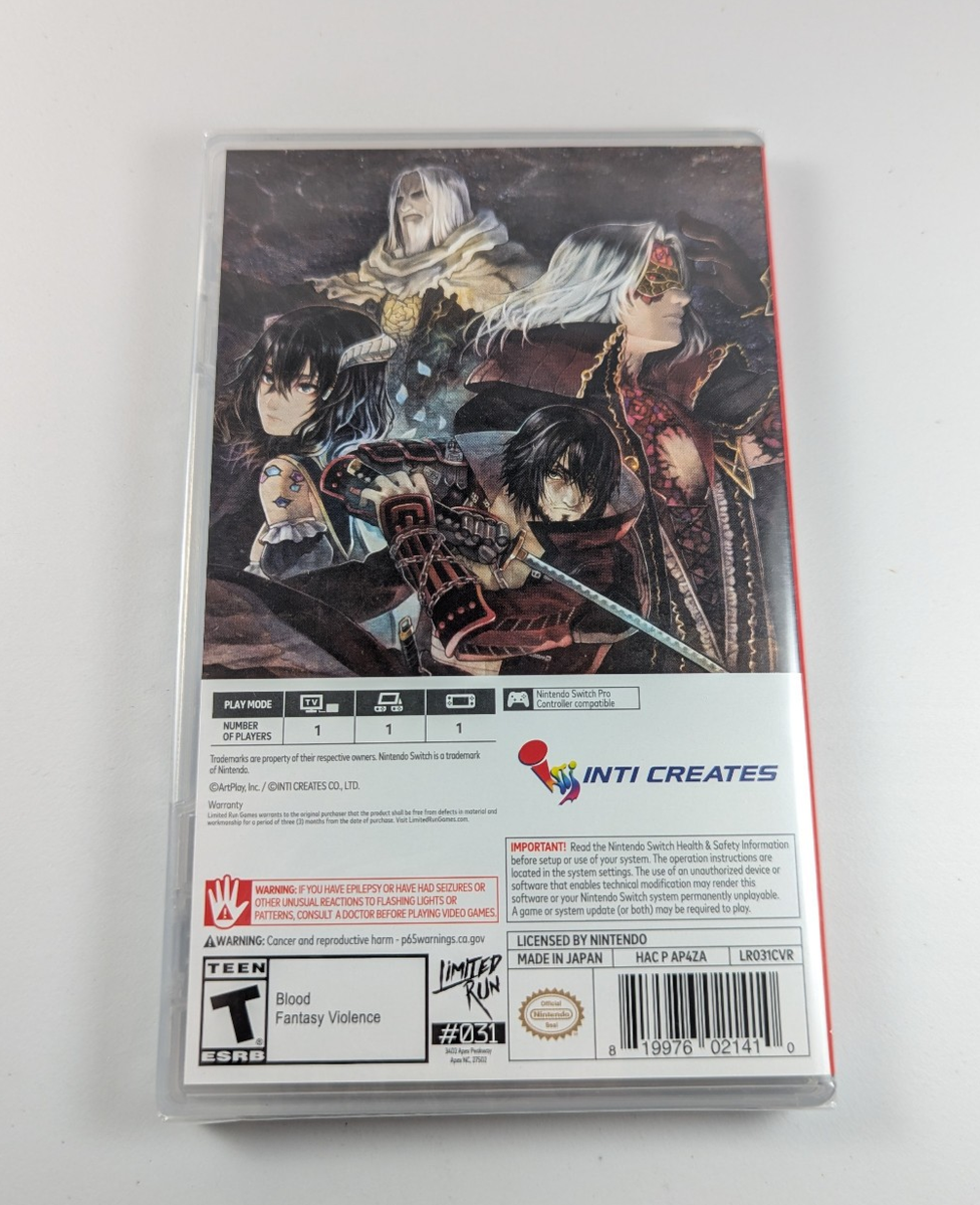 Nintendo Switch - ブラッドスティンドカースオブザムーンリミテッドエディション Bloodstained: Curse Of The Moon 2 for Nintendo Switch