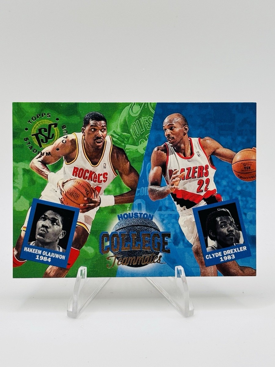 1994-95 Topps Stadium Club Hakeem Olajuwon Clyde Drexler 1st Day 