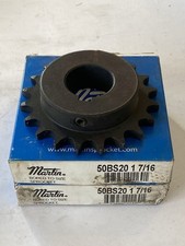 Lot Of 2 Martin Sprocket 1-7/16" Bore 50BS20