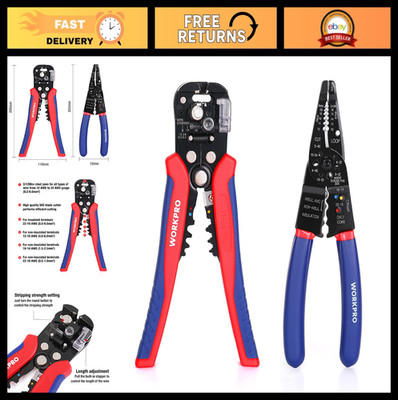 8-Inch Wire Stripper Set - Multi-Tool & Self-Adjusting for Stripping, Cutting, C