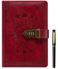Diary with Lock for Women  MenA5 240 Pages Lockable Journal with Pen Refilla...