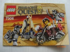 Lego Pharaoh´s Quest # 7306 Golden Staff Guardians -Bauanleitung (keine Steine!)
