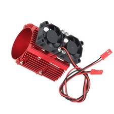Double Fan Motor Twin Cooling Radiator For E-REVO 41-43mm Engine 1/10 SUMMIT//