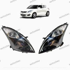 New Front Black Headlight Lh Rh Fit For Suzuki Swift 2012-2016 Model Oem