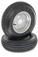 2 St&uuml;ck 4.50-10 76 M Anh&auml;ngerrad Komplettrad Rad LK 4x100 DOT 2026 Stema, HP DDR
