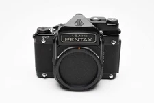 Pentax 67 6x7 MLU Medium Format Body w/AE Finder, New Seals, Nice!