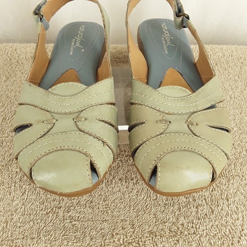 Sandalias con cordones de cuero Natural Soul talla 6M, cayena, azul claro, naturalizador - Imagen 5 de 11