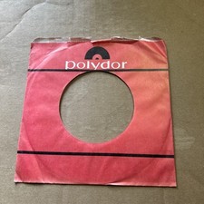 1 Company Sleeve Only Red POLYDOR add ship .10 cents