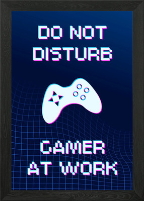 Do Not Disturb Gamer Gerahmtes Wandbild Poster Leinwanddruck Bild