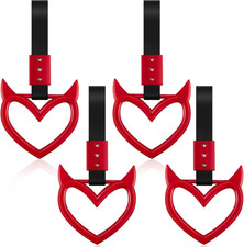 4 Pieces Heart Handle Keychains Car Accessory Heart Hand Strap Drift Charm for C