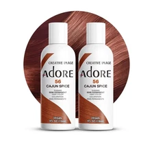 [2 Pack] Adore Semi Permanent Hair Dye Color 4oz [ 056 Cajun Spice ]
